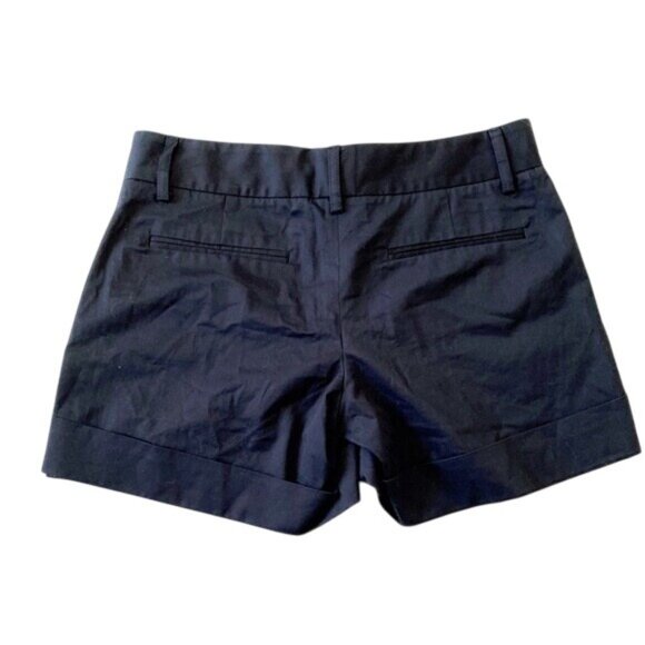 Theory navy blue cuffed shorts, size 2, cotton blend, made in USA - Picture 2 of 7